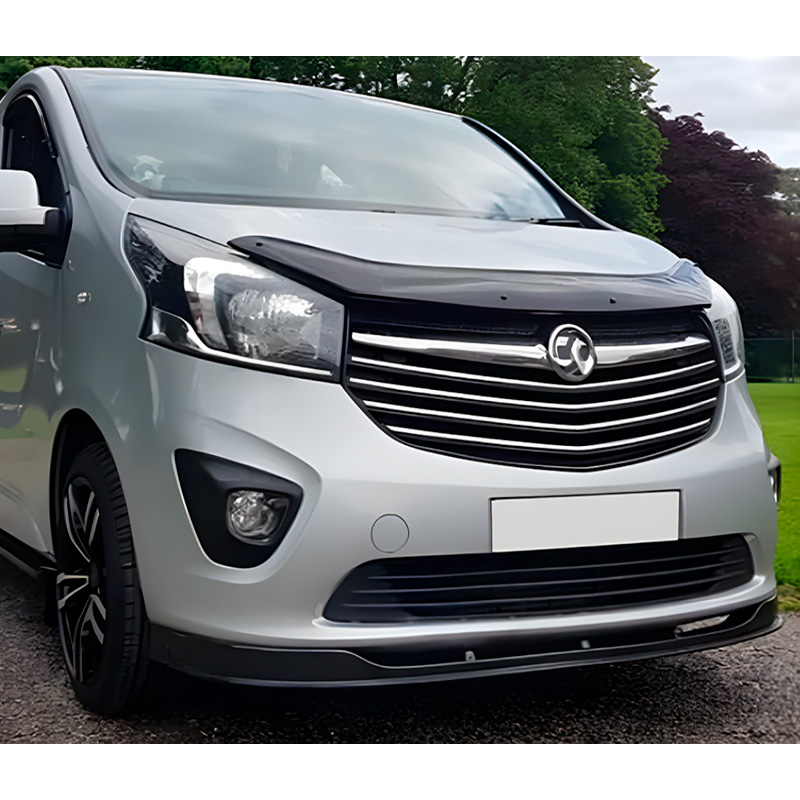 Motorkapbeschermer (steenslagcover)  Opel Vivaro X82 2014-2018 - Glanzend zwart
