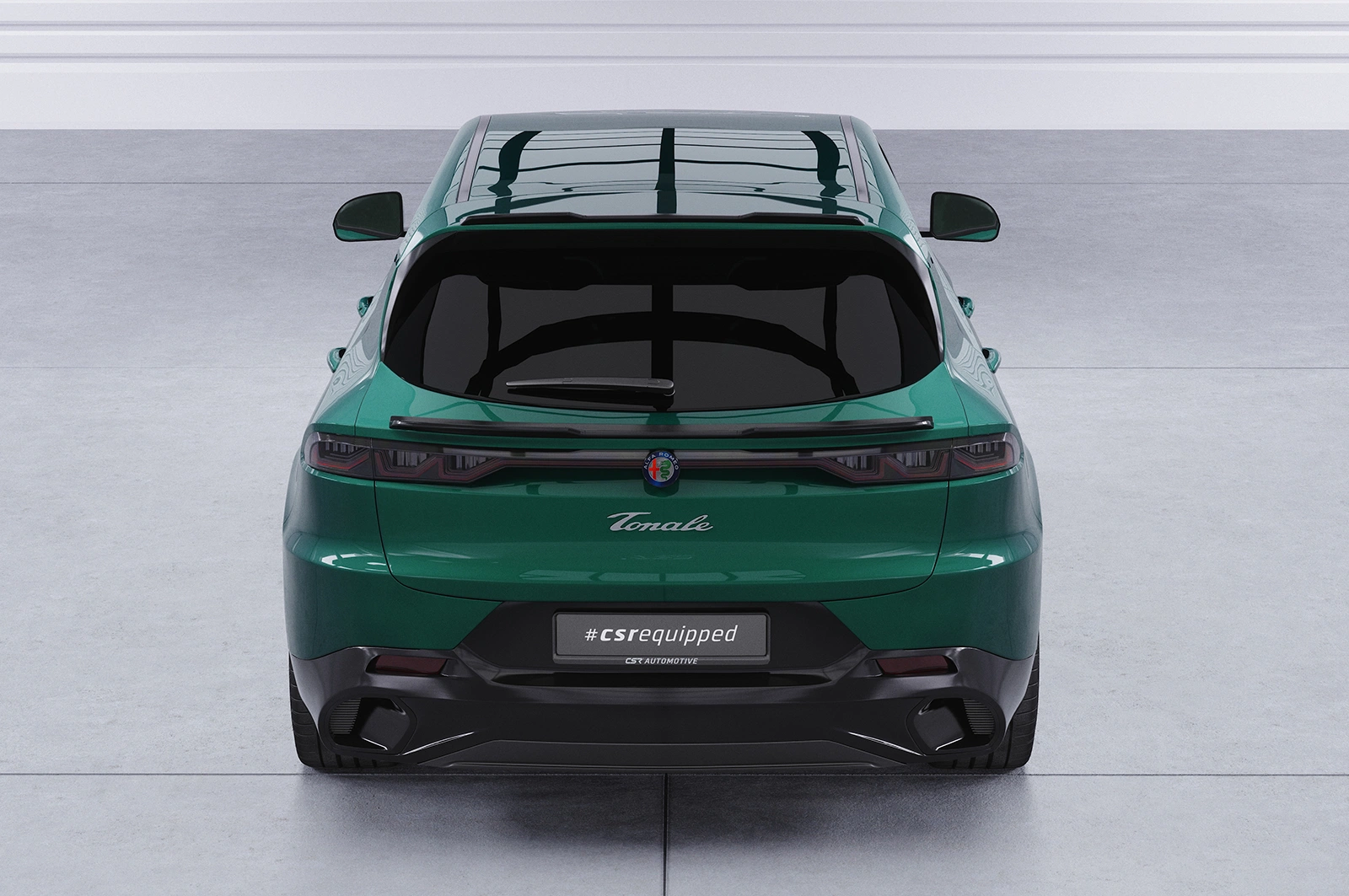 Achterspoiler Alfa Romeo Tonale glans zwart