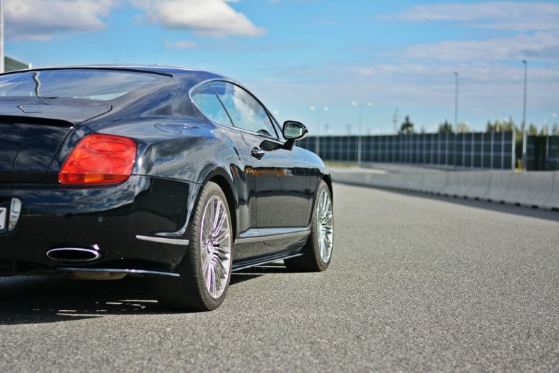 Zijskirts Diffusers Bentley Continental GT Glanzend Zwart