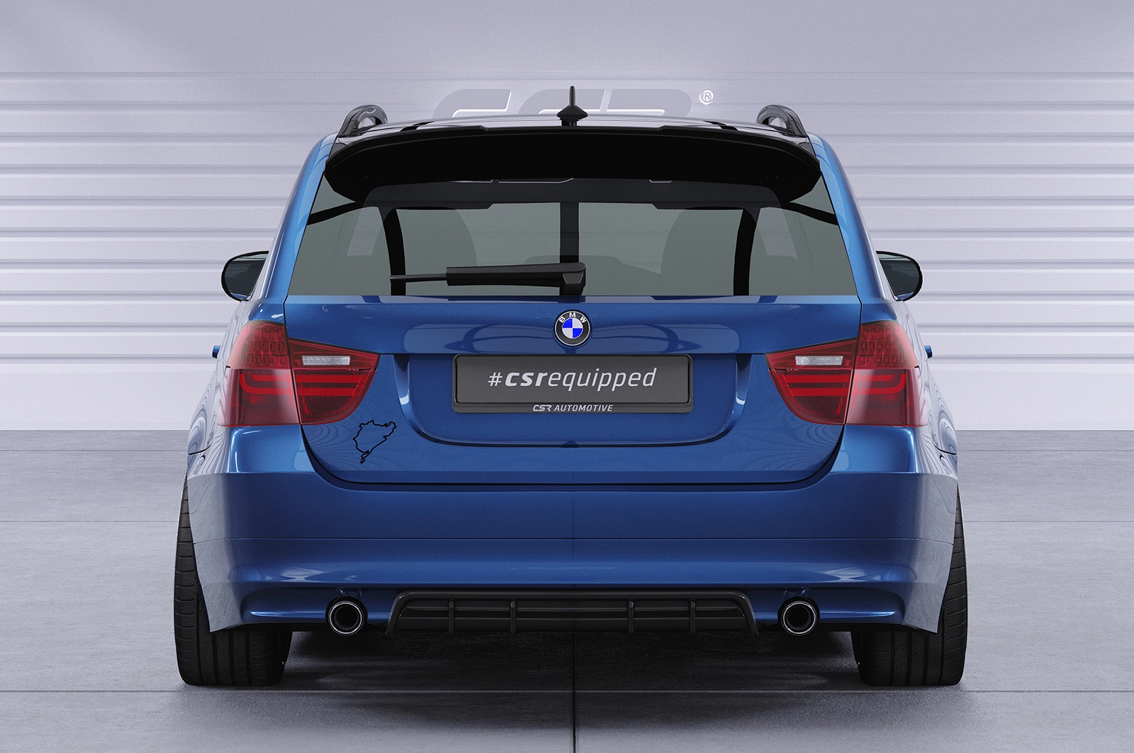 Achterspoiler BMW 3er E91 (09/2005–05/2012) Glans Zwart – CSR Automotive