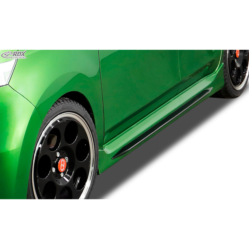 Sideskirts 'Slim'  Daihatsu Materia (ABS zwart glanzend)