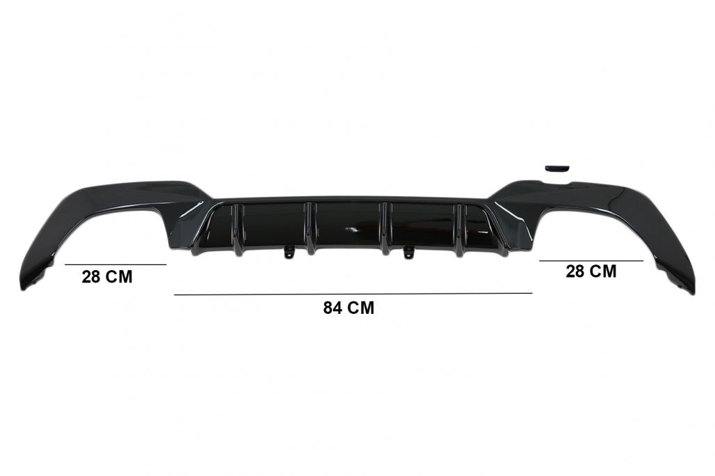Diffuser BMW 3 Serie M Pakket G20 G21 Glans Zwart
