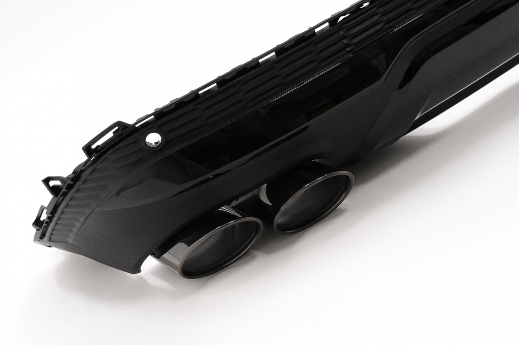 Diffuser Audi Q7 SUV 4M Facelift (2020-up) SQ7 Design Zwart
