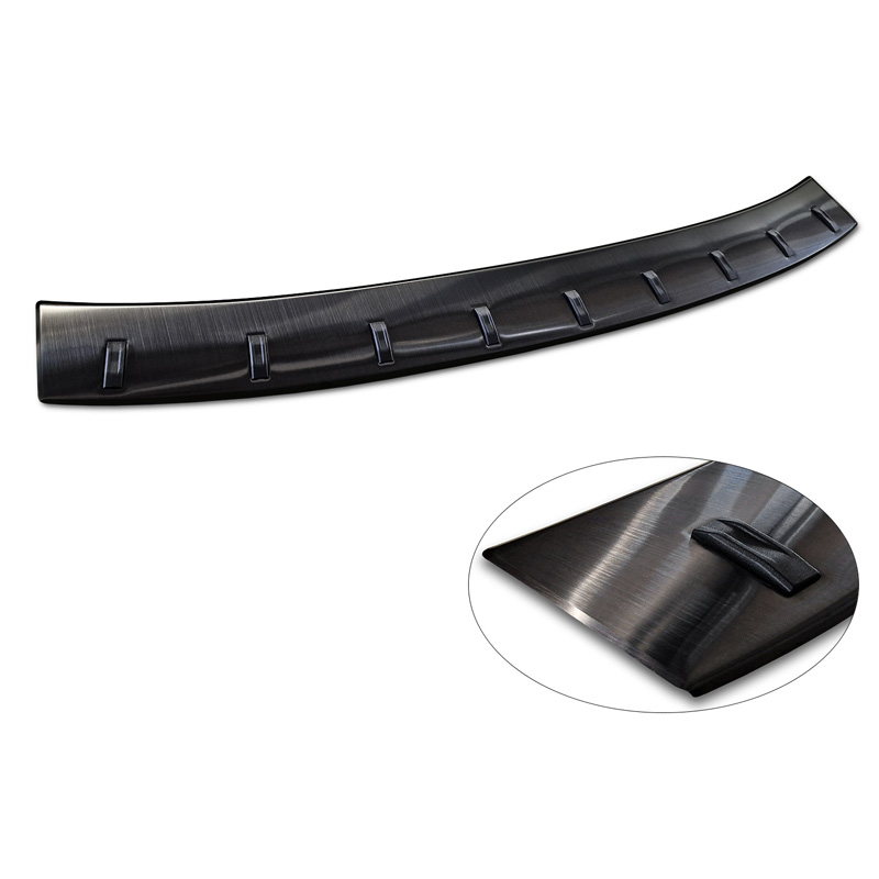 Zwart RVS Achterbumperprotector  Skoda Karoq (NU7) Facelift incl. Sportline 2022- 'STRONG EDITION'