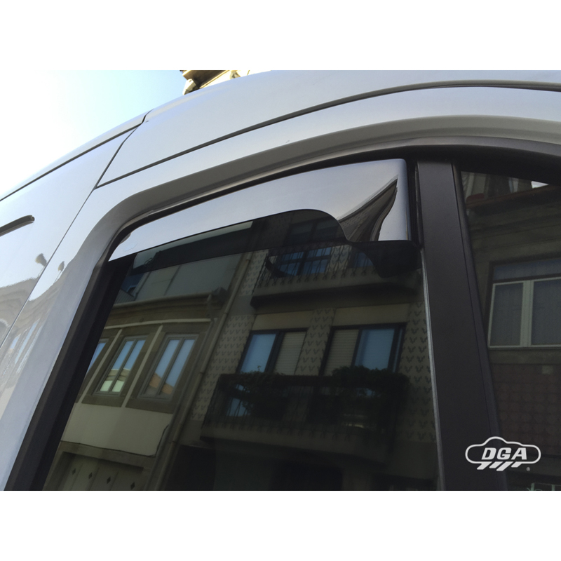 DGA Zijwindschermen  Ford Transit Custom & Tourneo Custom 2012-2023 (2-delig / kort)