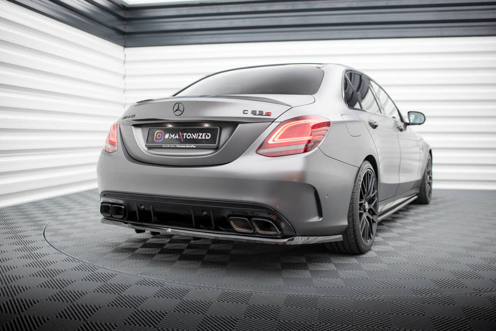 Diffuser Mercedes AMG C63 Sedan / Estate FL Maxton Glans Zwart
