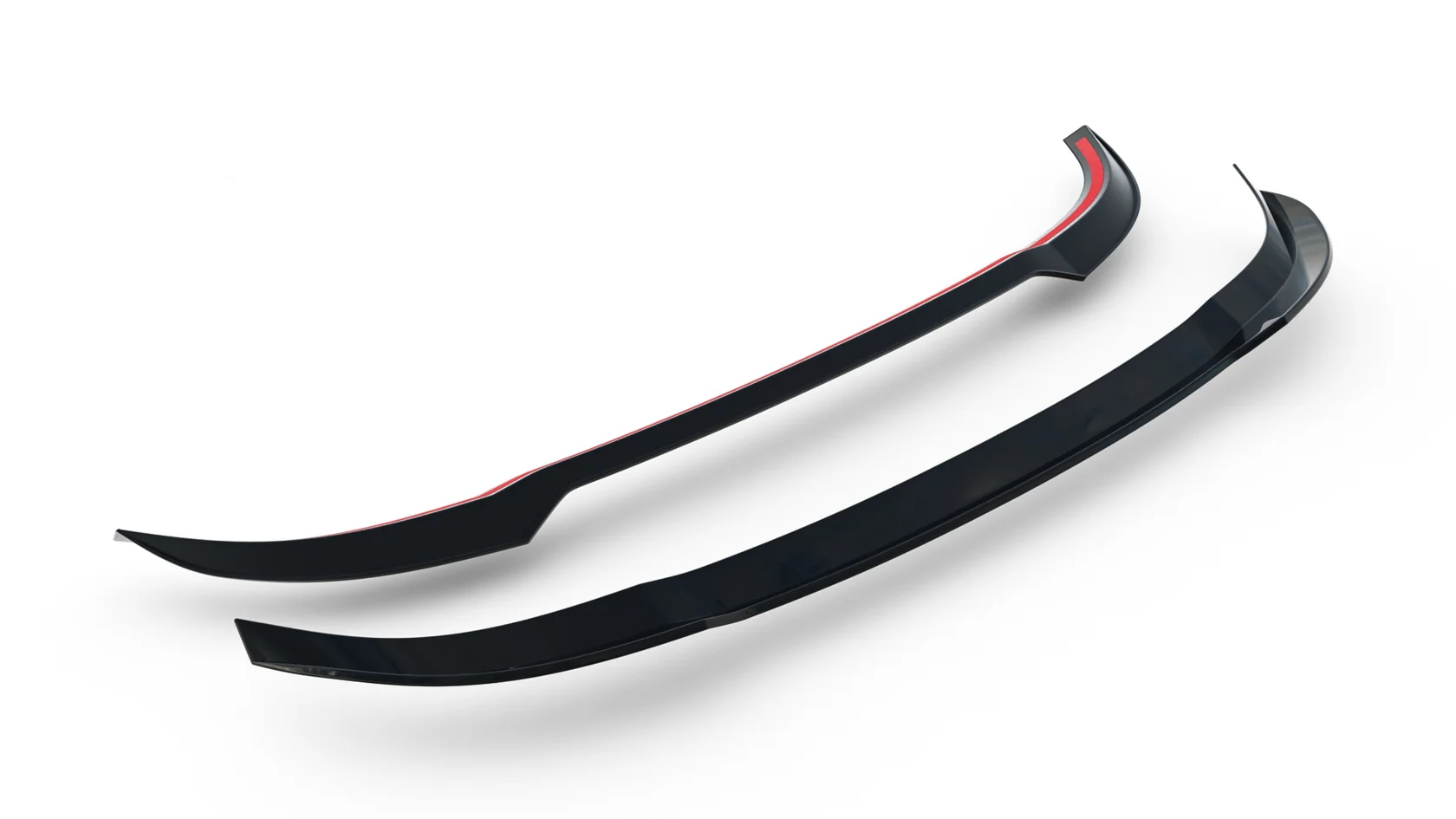 Spoiler Cap passend voor BMW 5 Serie M-Pack Touring G61 Glans Zwart – Maxton Design