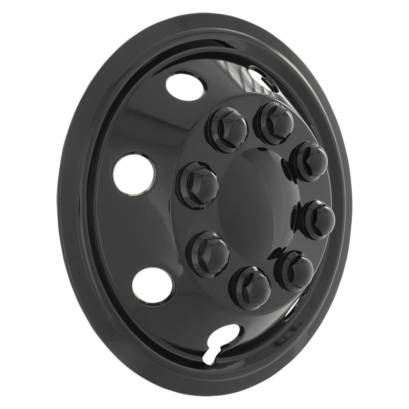 4-Delige Wieldoppenset Utah 16-inch glanzend zwart (extra bol)