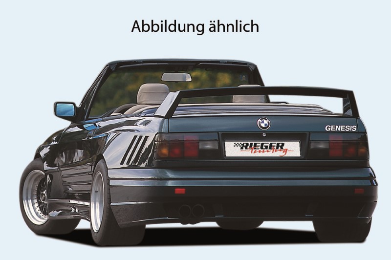 Achterspoiler met 3e remlicht BMW E30 Poleyester  Rieger