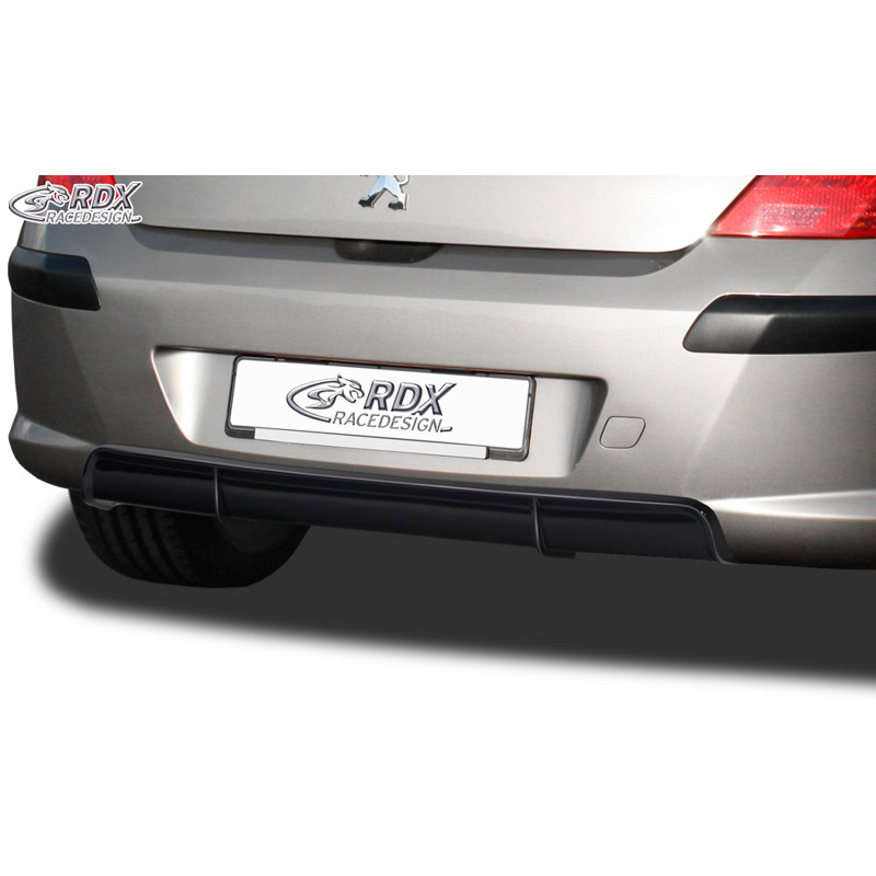 Achterskirt 'Diffusor'  Peugeot 308 HB 2007-2013 (ABS zwart glanzend)