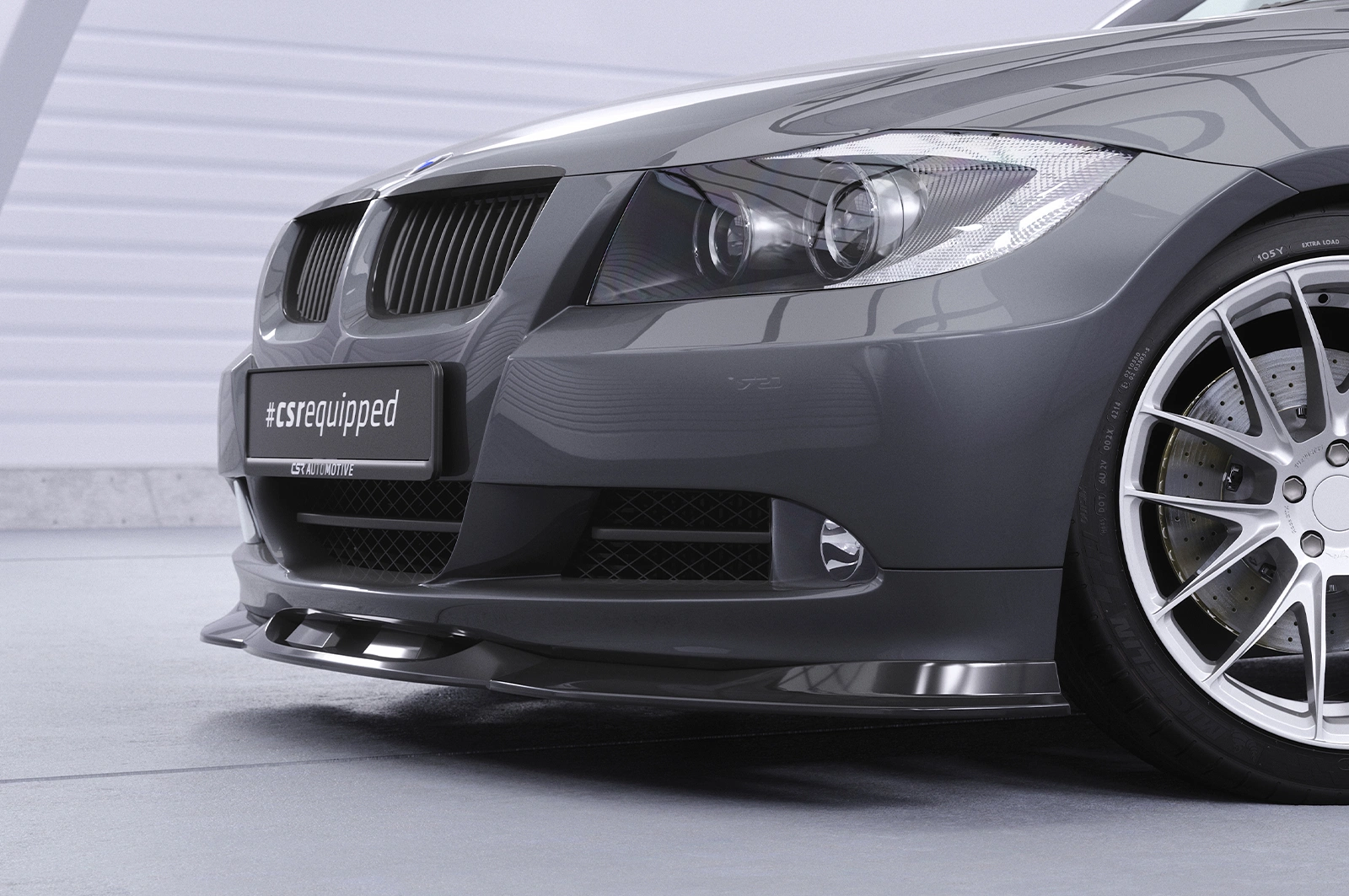 Voorspoiler BMW 3er (E90/E91) Limousine en Touring Glans Zwart – CSR Automotive