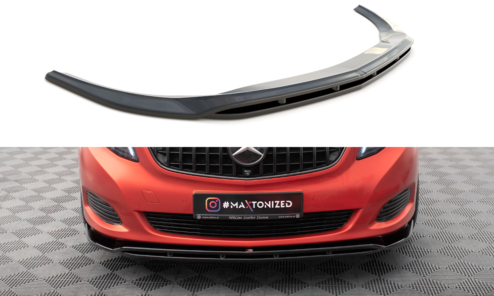 Voorspoiler V.4 Mercedes V-Klasse W447 Maxton Design Glans Zwart