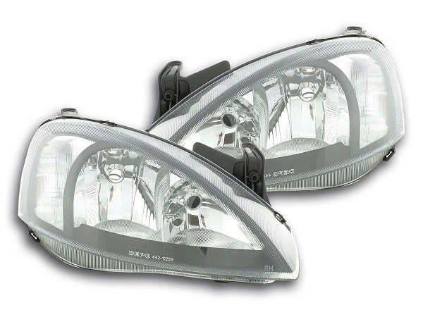 Faros Opel Corsa C 10/00- Black/cristal