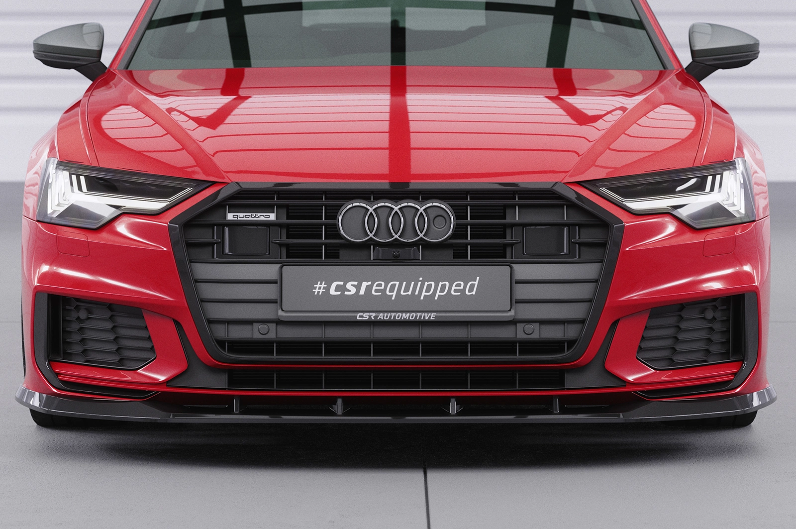 Voorspoiler Audi A6 S-Line / S6 C8 (Typ 4K/F2) Glans Zwart – 2018–2023 (A6) / 2019–2023 (S6)