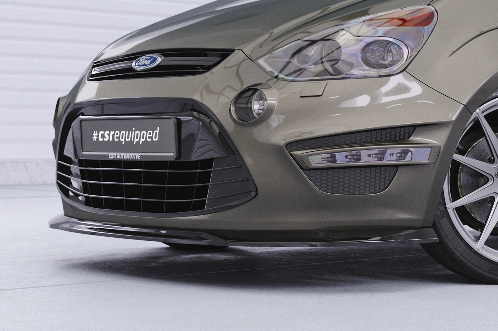 Voorspoiler Ford S-Max MK1 (WA6) glans zwart
