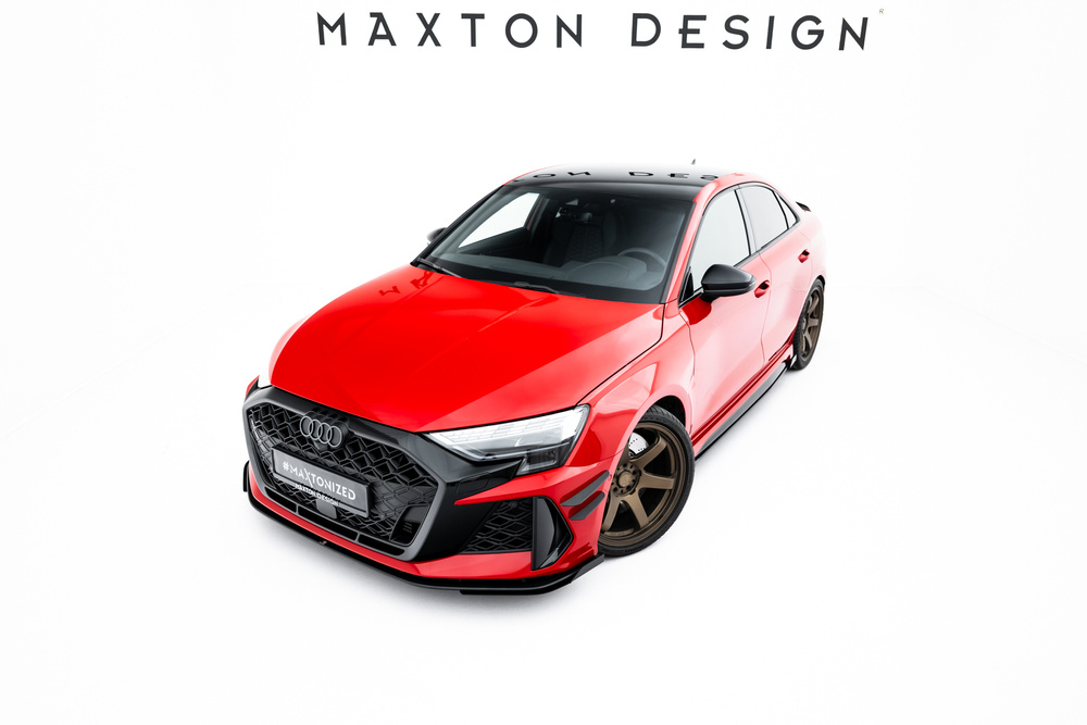 Street Pro Voorspoiler + Flaps Audi RS3 Sedan 8Y Facelift