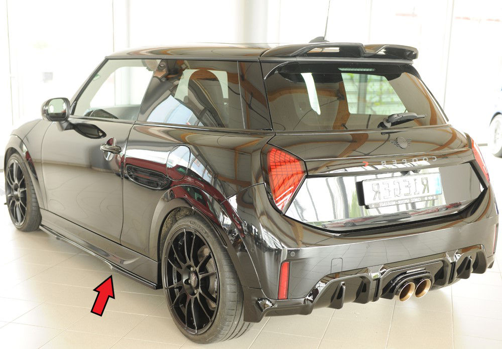Zijskirts Mini Cooper FM6 – 03.2024 glans zwart