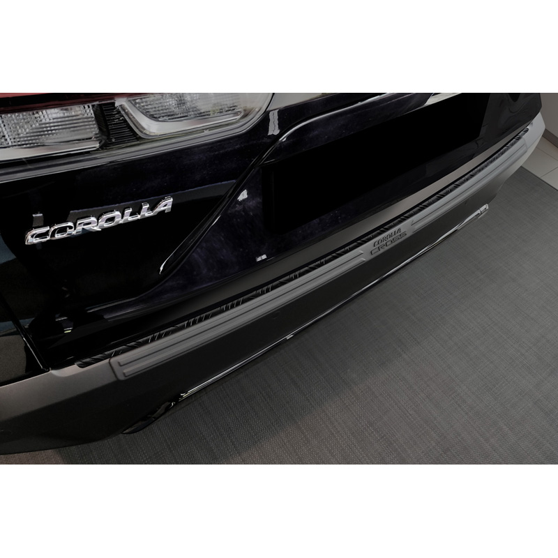 Matzwart Aluminium Achterbumperprotector  Toyota Corolla Cross 2022- 'Riffled Plate'