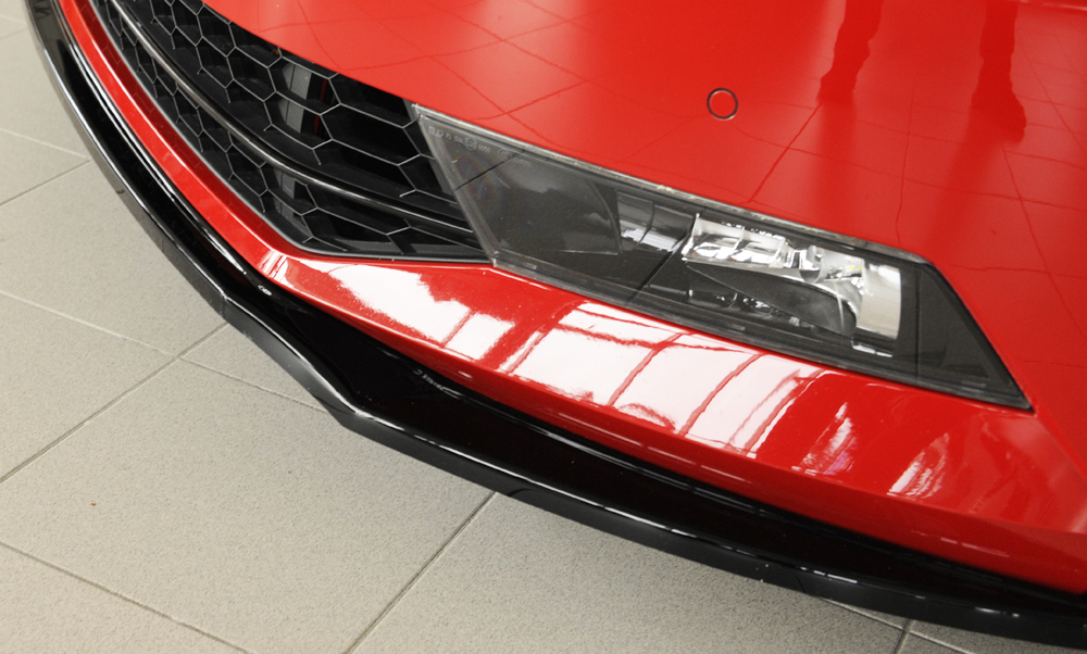 Voorspoiler Skoda Superb III 3T/3V 2013-2019 Zwart Glans Rieger
