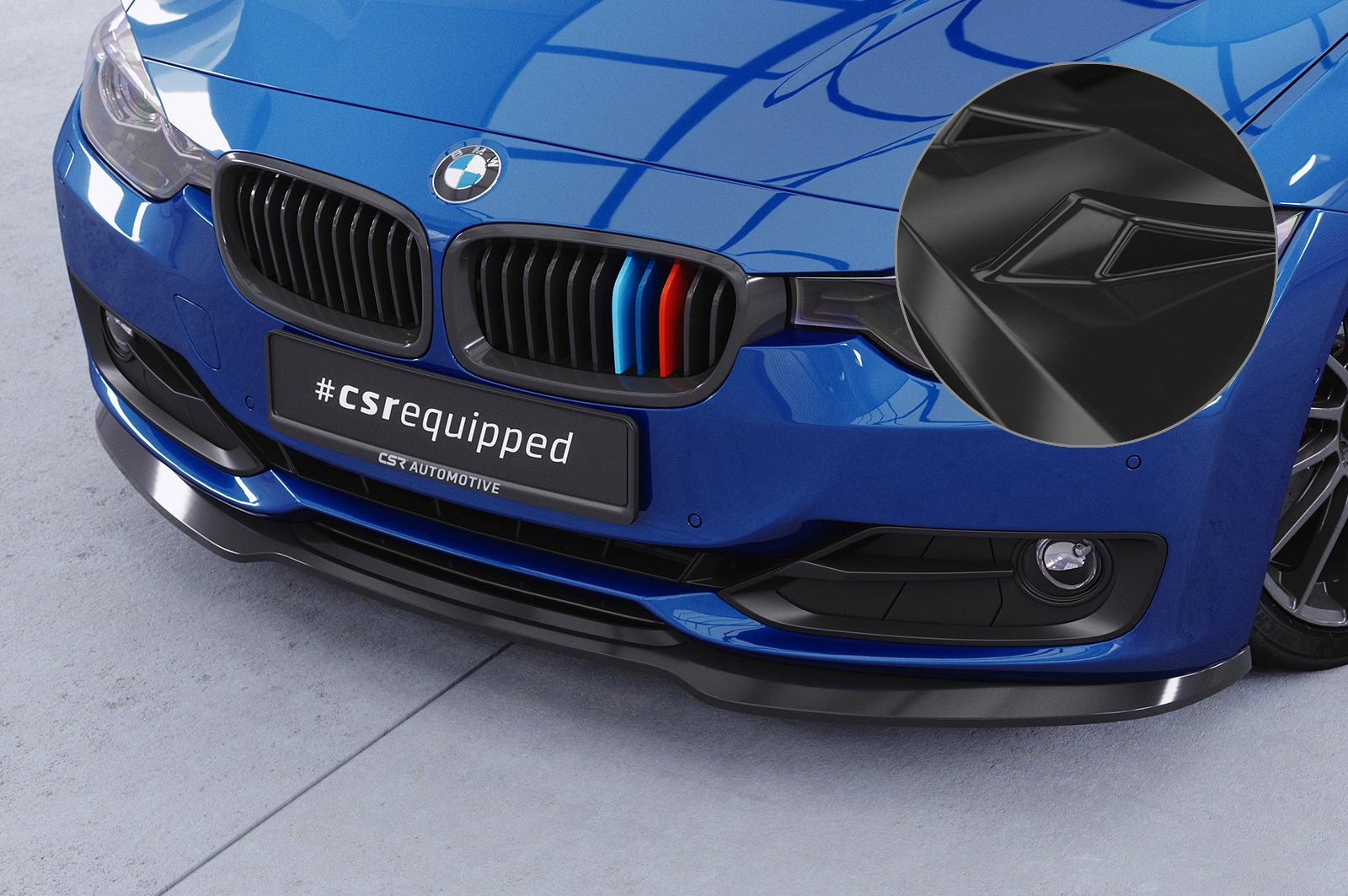 Voorspoiler BMW 3er (F30 / F31) Glans Zwart (10/2011 - 06/2015) van CSR Automotive