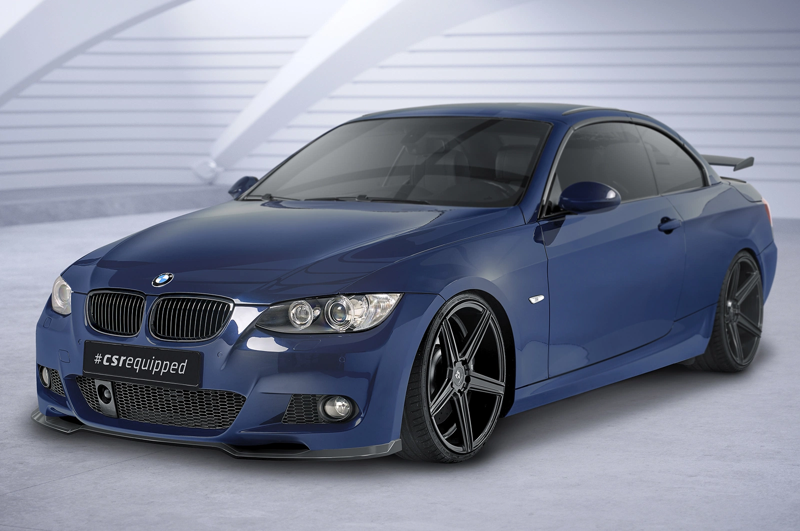 Voorspoiler BMW 3er E92/E93 M-Paket 06/2006-03/2010 Glans Zwart – CSR