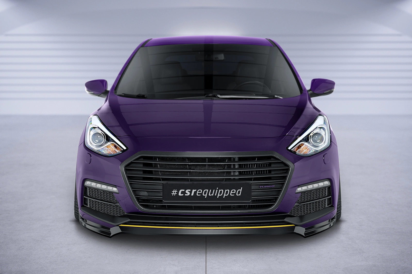 Voorspoiler Hyundai I30 (GD) Turbo glans zwart