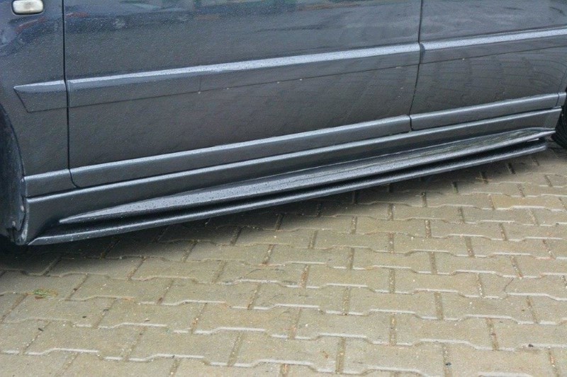 Zijskirts Diffusers Audi S4 B5 Glanzend Zwart
