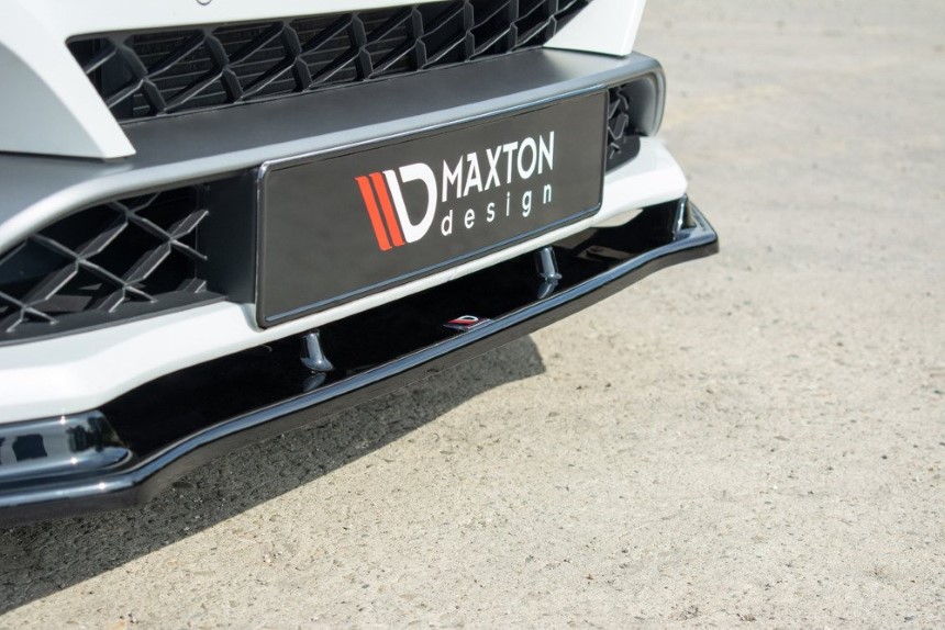 Voorspoiler Renault Megane 4 RS Maxton Design glans zwart V.1