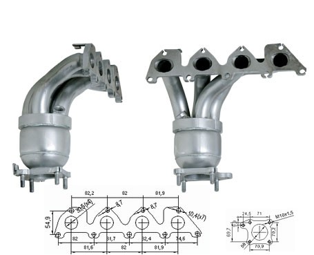Seat CORDOBA 1.4i 16V 1390 cc 55 Kw / 75 cv APE Magnaflow CAT Bo