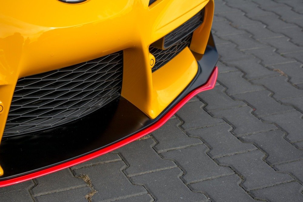 Voorspoiler V.3 Toyota Supra MK5 Maxton Glans Rood