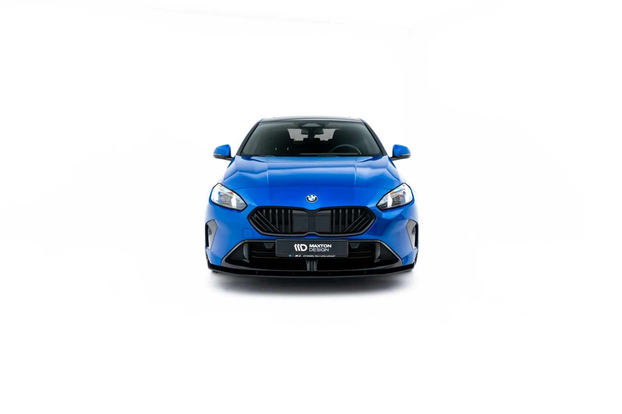 Street Pro Voorspoiler BMW M135i F70 / BMW 2M-PACK F74 Maxton Glanzend zwart