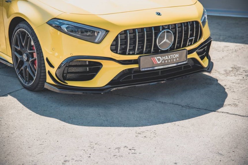 Voorspoiler Mercedes-AMG A45 S W177 Maxton Design glans zwart