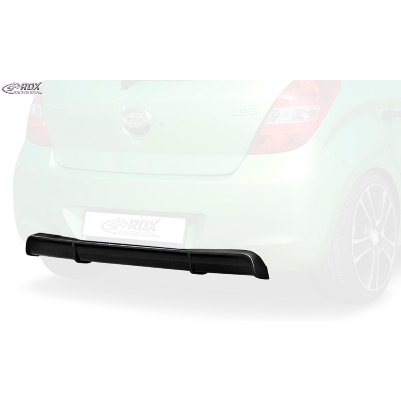 Achterskirt 'Diffusor'  Hyundai i20 PB/PBT 2008-2012 (ABS zwart glanzend)