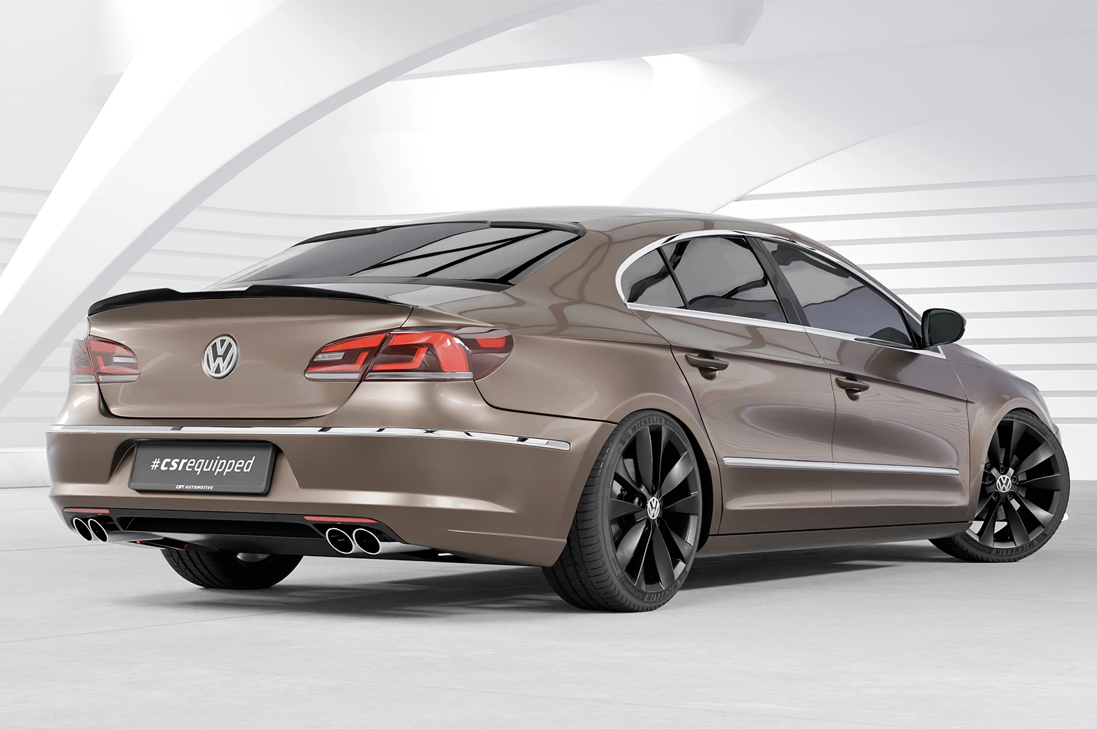 Achterspoiler voor VW Passat CC Glans Zwart (2008–2016) – CSR Automotive