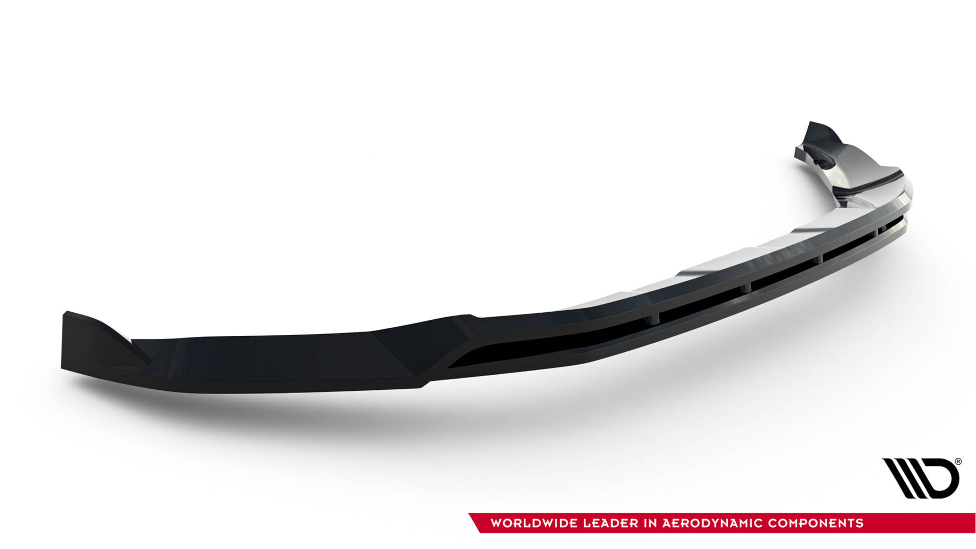 Voorspoiler Ford Tourneo Courier MK2 Maxton Glanzend zwart
