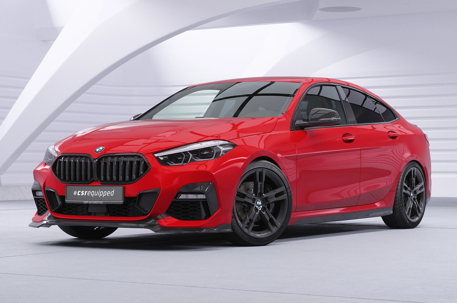 Voorspoiler BMW 2er (F44) M-Sport / M235 Glans Zwart van CSR Automotive (2020-)