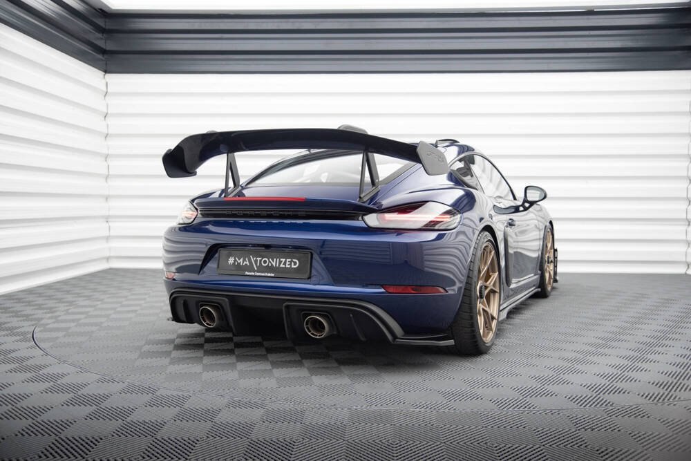 Zijdiffusers Porsche 718 Cayman GT4 RS Maxton Glans Zwart