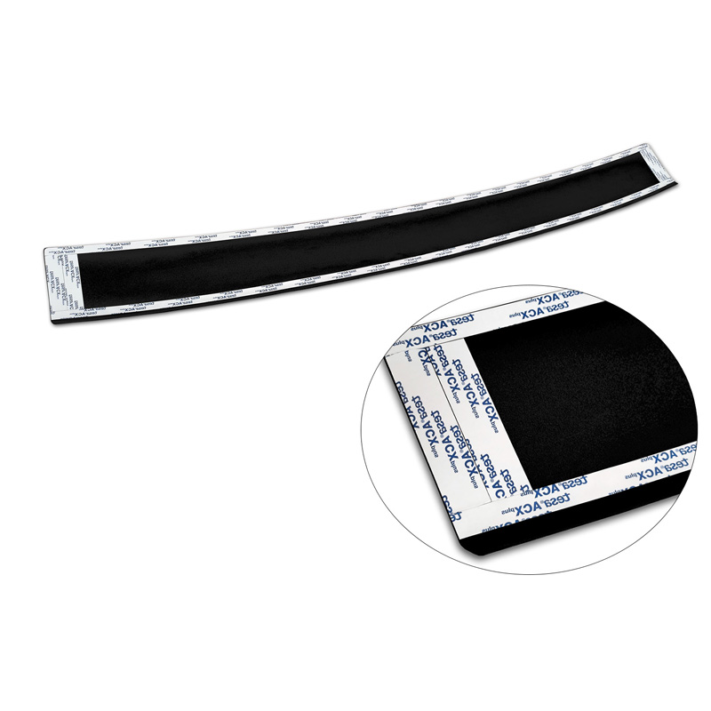 Matzwart Aluminium Achterbumperprotector  Citroën Space Tourer & Jumpy 2016- / Peugeot Traveller & Expert 2016- / Toyota Proace Verso 2016- / Opel Vivaro & Zafira Life 2019- (modellen met gespoten bovenzijde bumper) 'Riffled Plate'