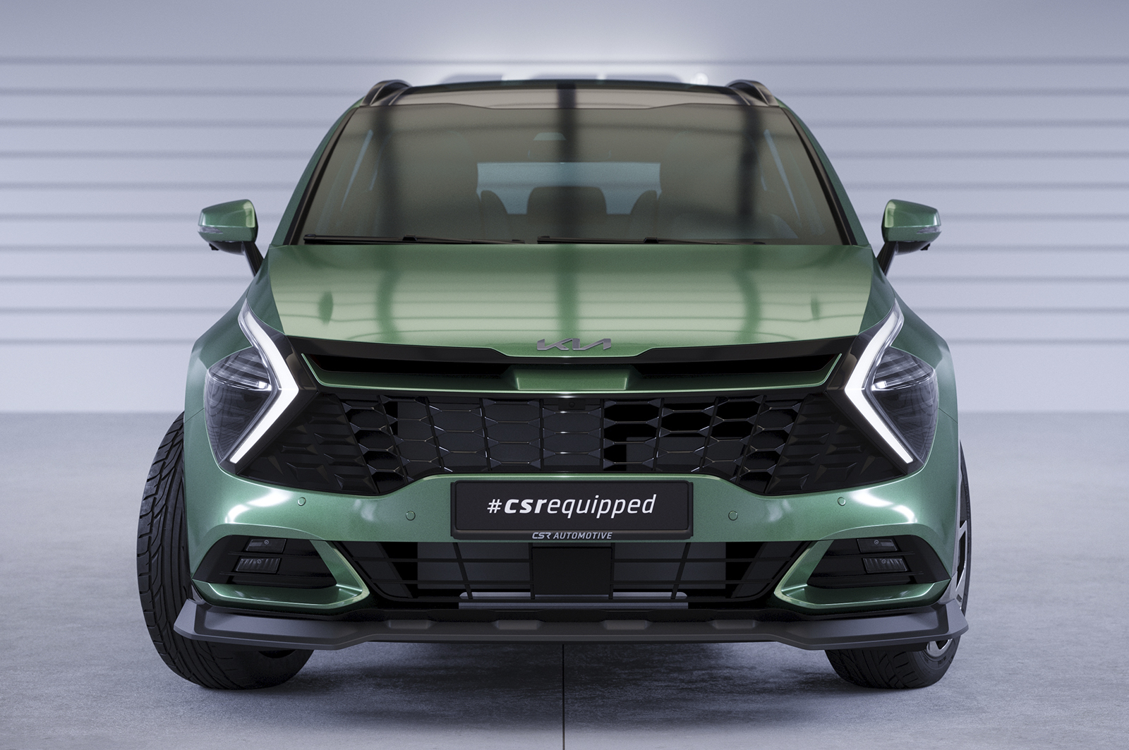 Voorspoiler Kia Sportage NQ5 CSR Glans Zwart