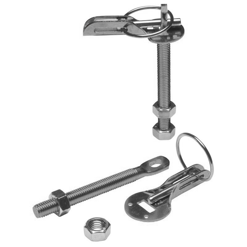 Set universele motorkaphaken/-pins - RVS