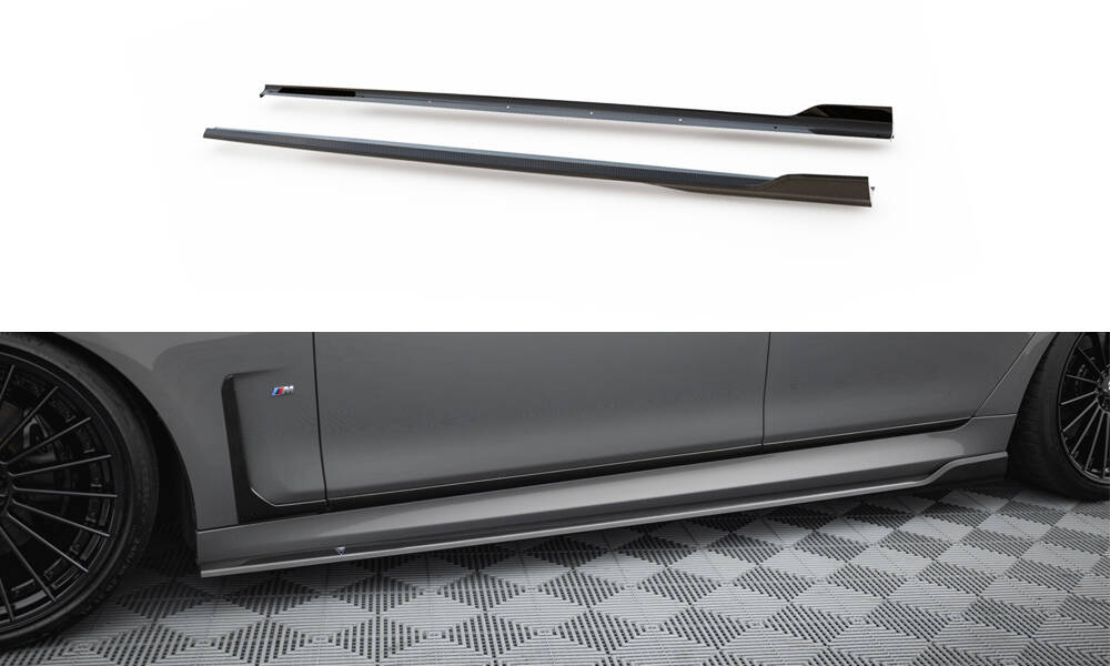 Carbon Fiber Zijskirts BMW 7 M-pack G11 Facelift