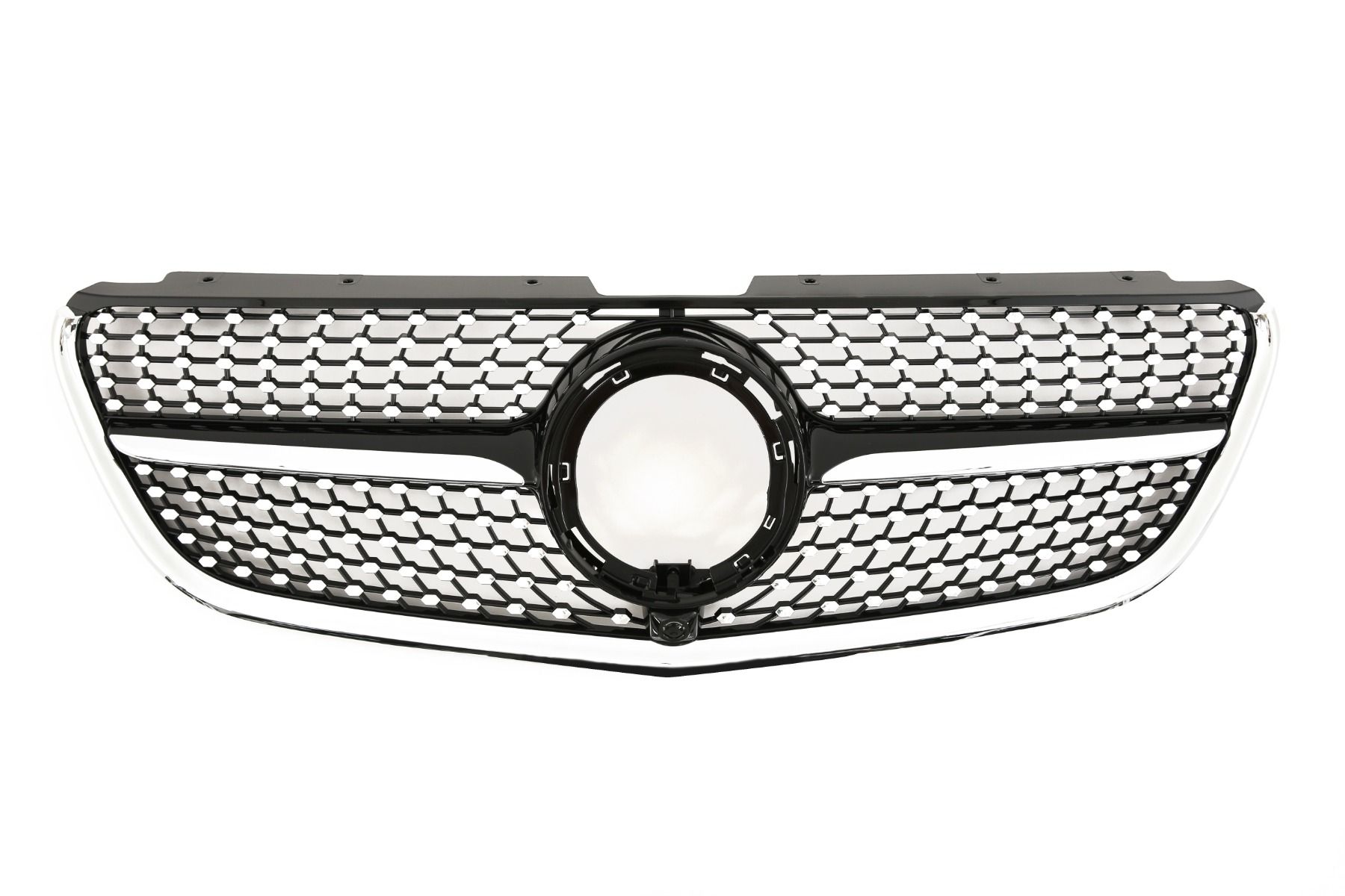 Grill Mercedes Vito W447 (2019-2025) Diamond Zwart/Chroom Camera