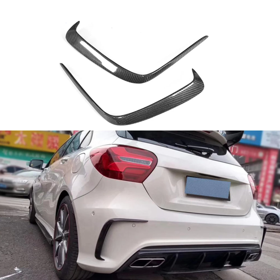 Mercedes A-Klasse W176 A45 AMG Carbon Canards Achter