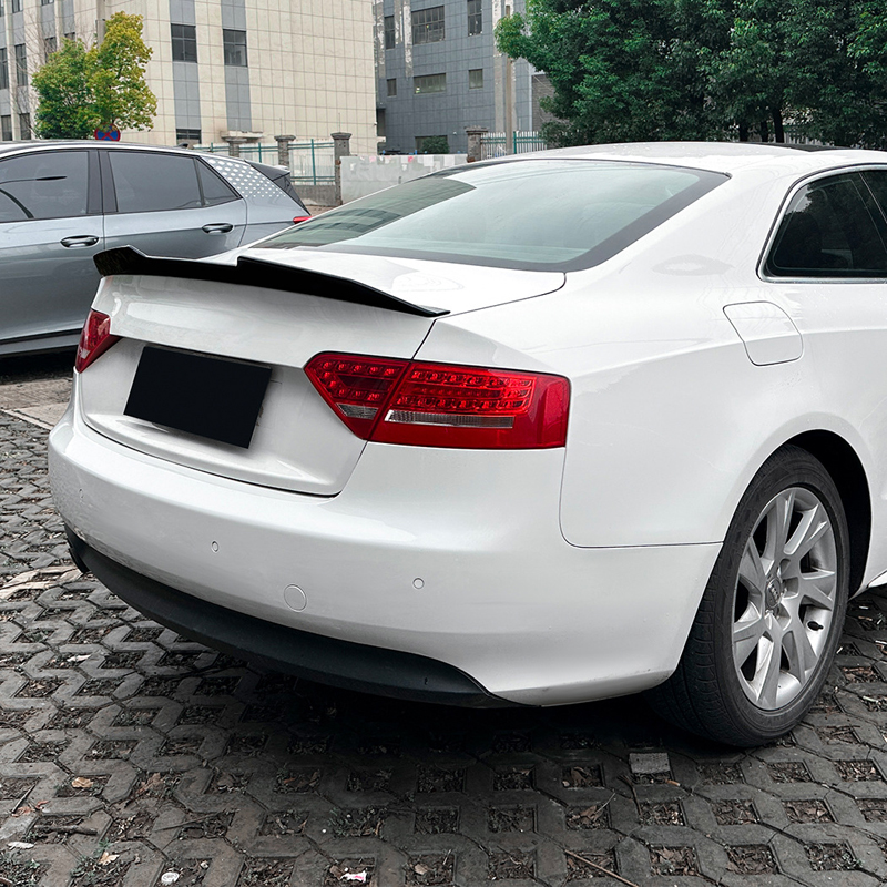 Achterspoiler  Audi A5 (8T) Coupe/Cabrio 2007-2016 (ABS Glanzend zwart)