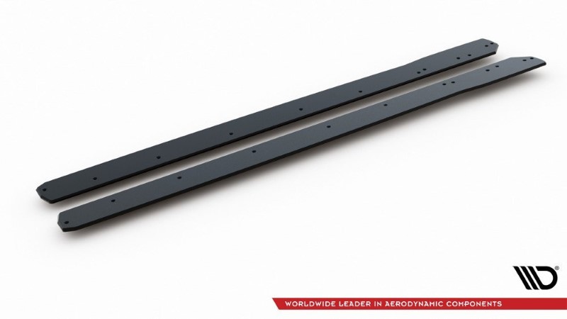 Duurzame Zijskirts Ford Focus ST / ST-Line Mk4 (Racing) Glanzend Zwart