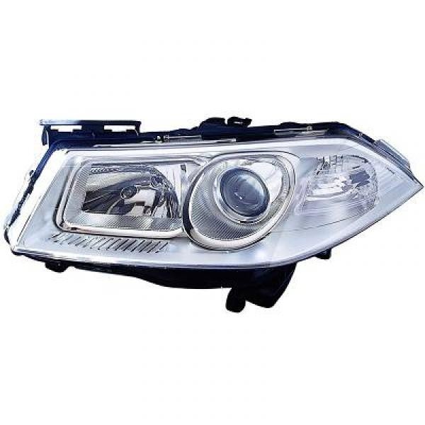 Koplamp links MEGANE II 06-08 DEPO H7+H1