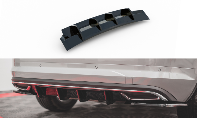 Diffuser Skoda Kodiaq 1 sportline Maxton Design glans zwart