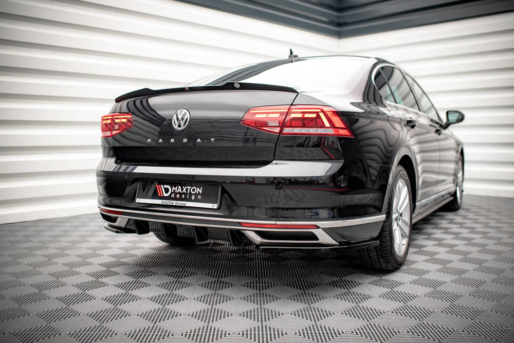 Spoiler VW Passat B8 FL Maxton Glans Zwart
