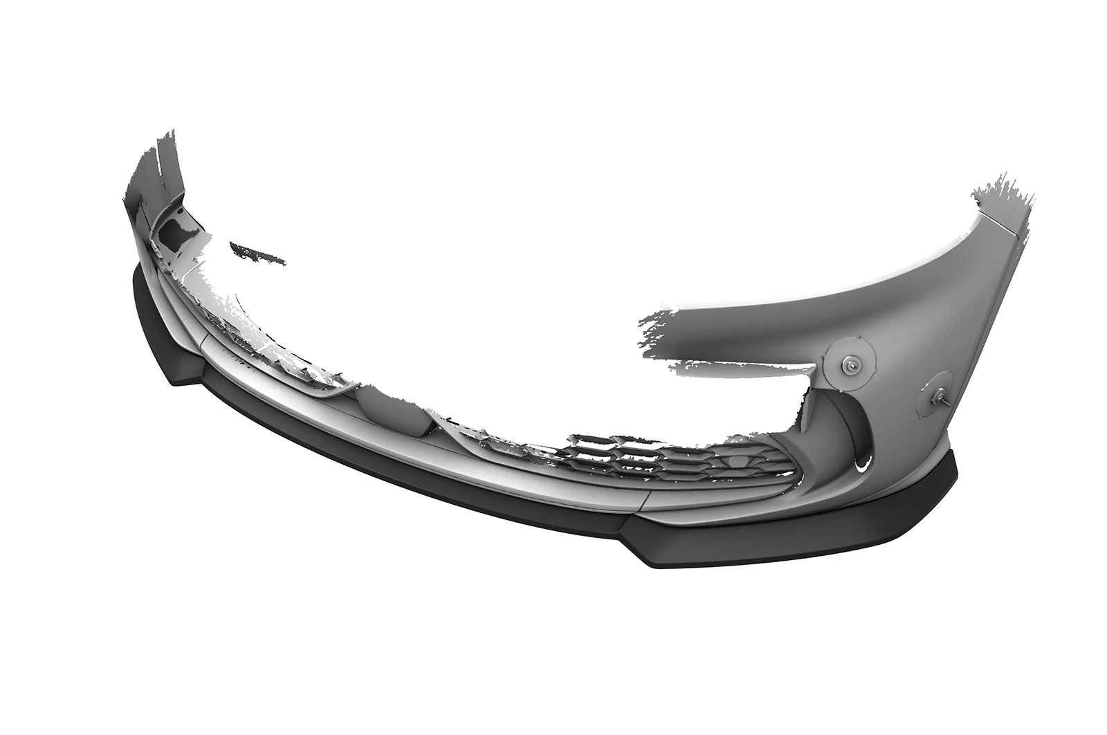 Voorspoiler Alfa Romeo Tonale glans zwart