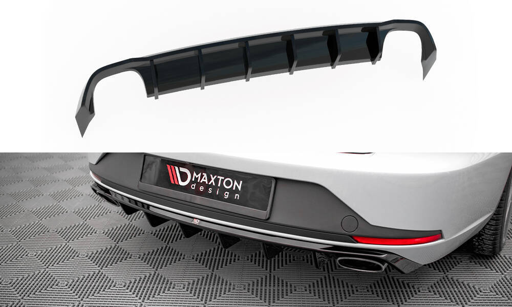 Diffuser Seat Leon Cupra ST 5F Maxton Glans Zwart